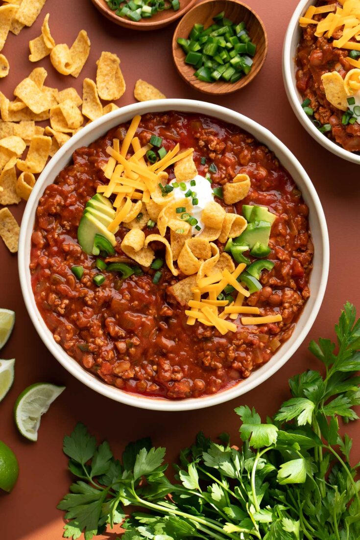 Image for Healthy Turkey Chili (Stove Top and Slow Cooker)