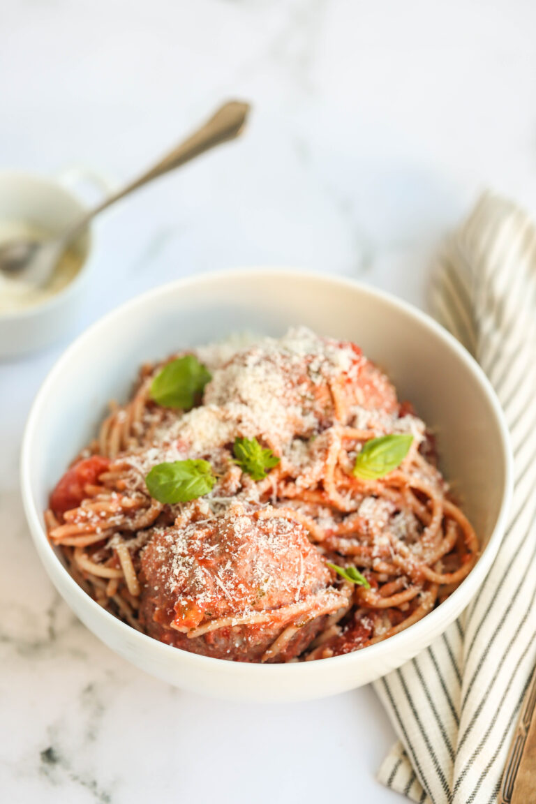 Slow Cooker Spaghetti Meatballs