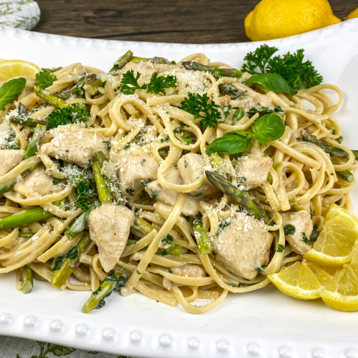 Creamy Chicken and Asparagus Linguine Recipe