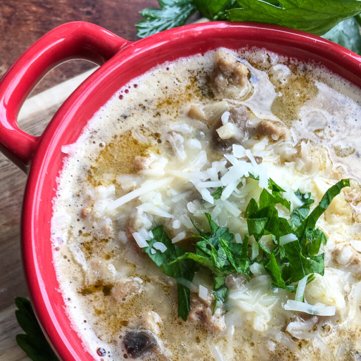 Creamy Turkey Mushroom Soup