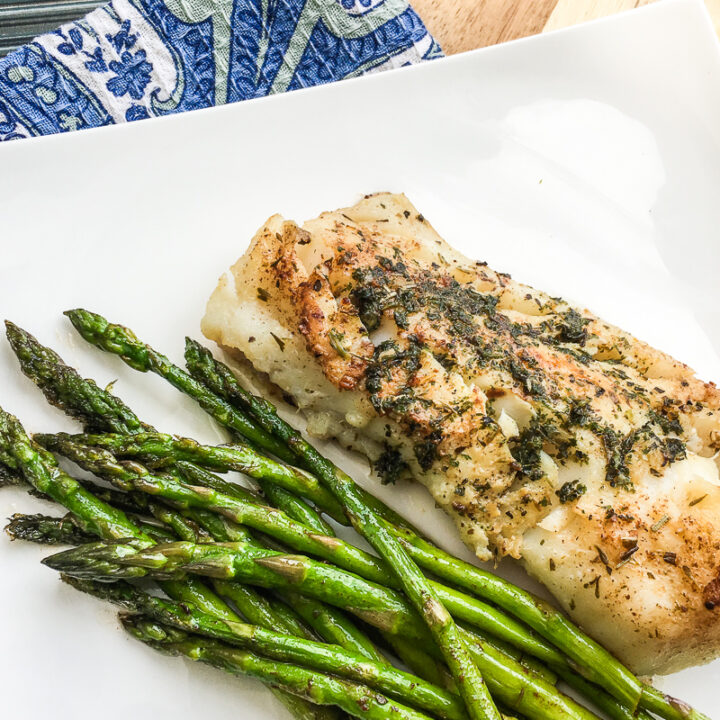 Atlantic Cod with Garlic-Herb Butter